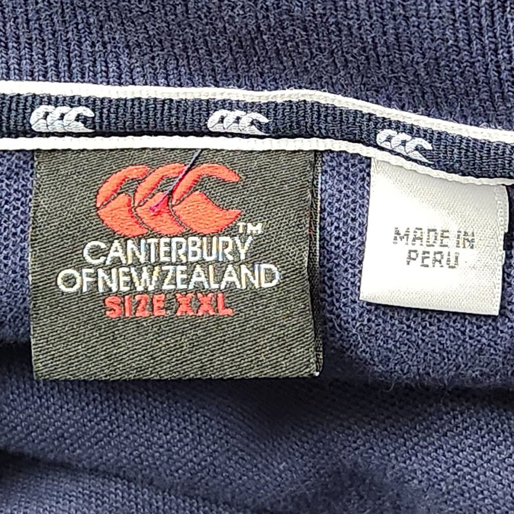 CANTERBURY OF NEW ZEALAND Polo Mens XXL Blue USA Rugby Short Sleeve Shirt - Picture 12 of 14